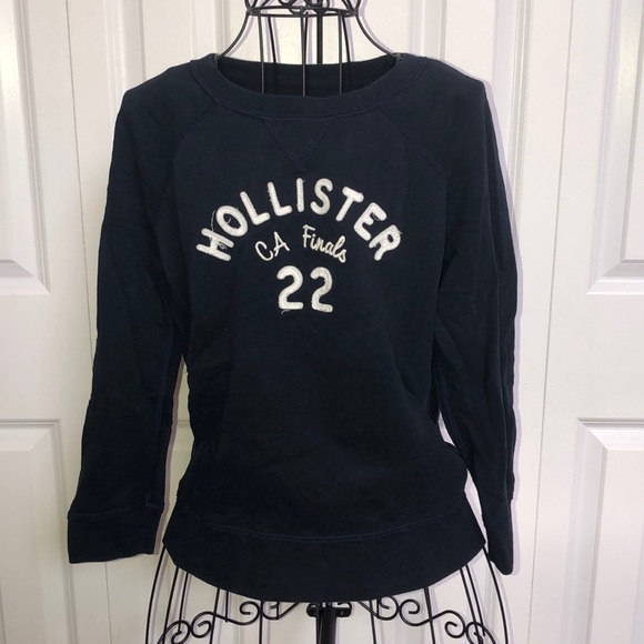 Hollister Sweaters - Hollister Women’s S Navy Blue Crew Neck Lounge Top
